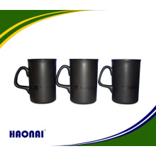 Directly Factory 300~400ml Cheap Plain Black Coffee Mug With Matt Finished